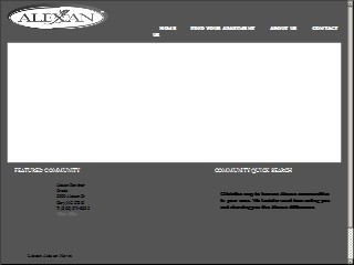 Web site www.alexanapts.com, Trammell Crow Co