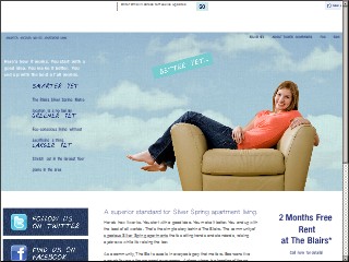 Web site www.blairapartments.com, Blair House Apartments