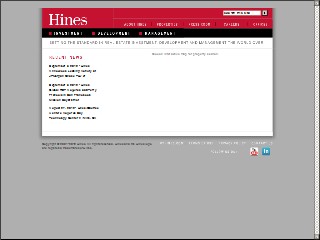 Web site www.hines.com, Hines Interest LTD Partnership