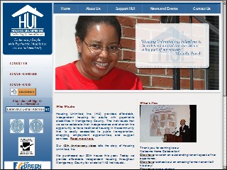 Web site www.housingunlimited.org, Housing Unlimited Inc