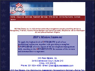 Web site www.ikorealestate.com, I K Development