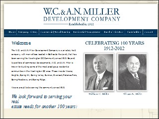Web site www.wcanmiller.com, W C & An Miller