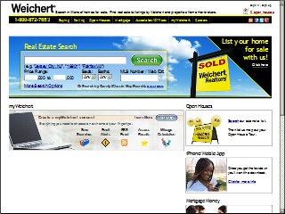 Web site www.weichert.com, Weichert Realtors